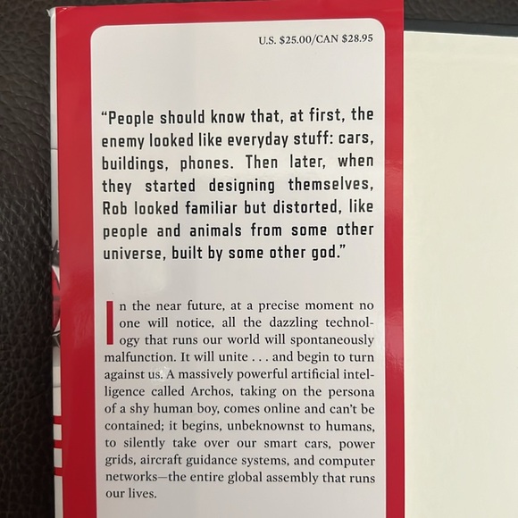 “Robopocalypse” Hardcover Action Thriller Novel by Daniel H. Wilson - Picture 3 of 9